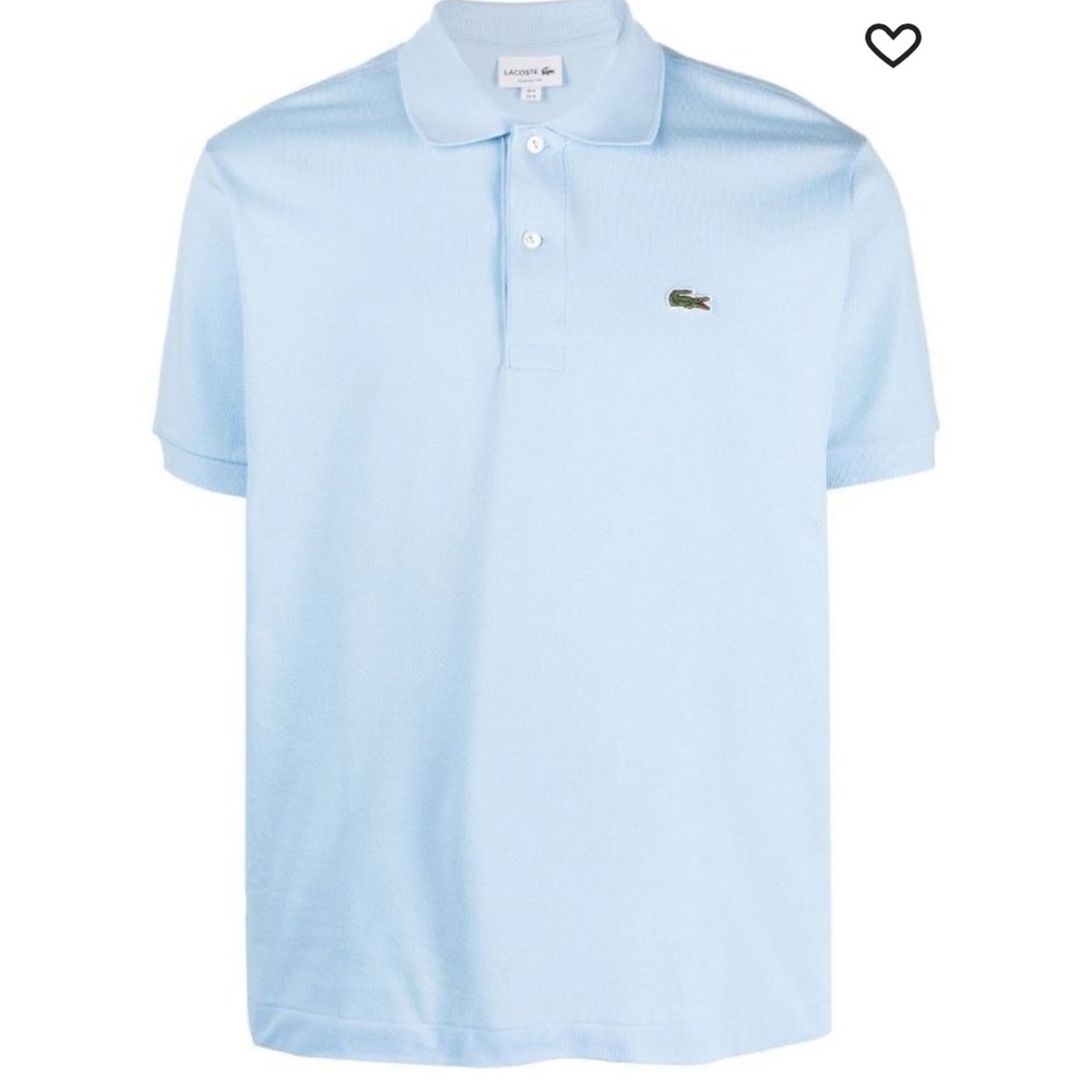 Lacoste men’s blue logo patch cotton polo short sleeve shirt size 6 - Picture 4 of 14